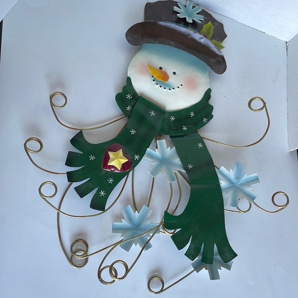 🎄Vintage House  of Lloyd Rustic Snowman Door/Wall Hanging🎄 - Picture 1 of 7